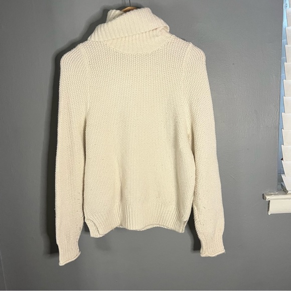 Madewell cream turtleneck knit sweater - Picture 5 of 9